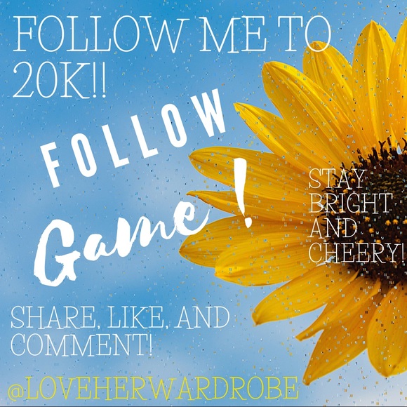 loveherwardrobe Other - 🌻HELP ME FOLLOW TO 20K 🌻 loveherwardrobe Other - 🌻HELP ME FOLLOW TO 20K 🌻